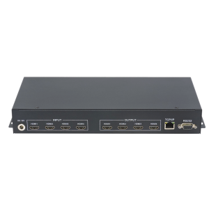 4K30HZ 4进4出HDMI矩阵后侧面,TK-MT0404
