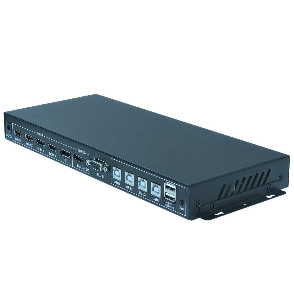 TK-MT4000 4K60HZ画面分割器后侧面图