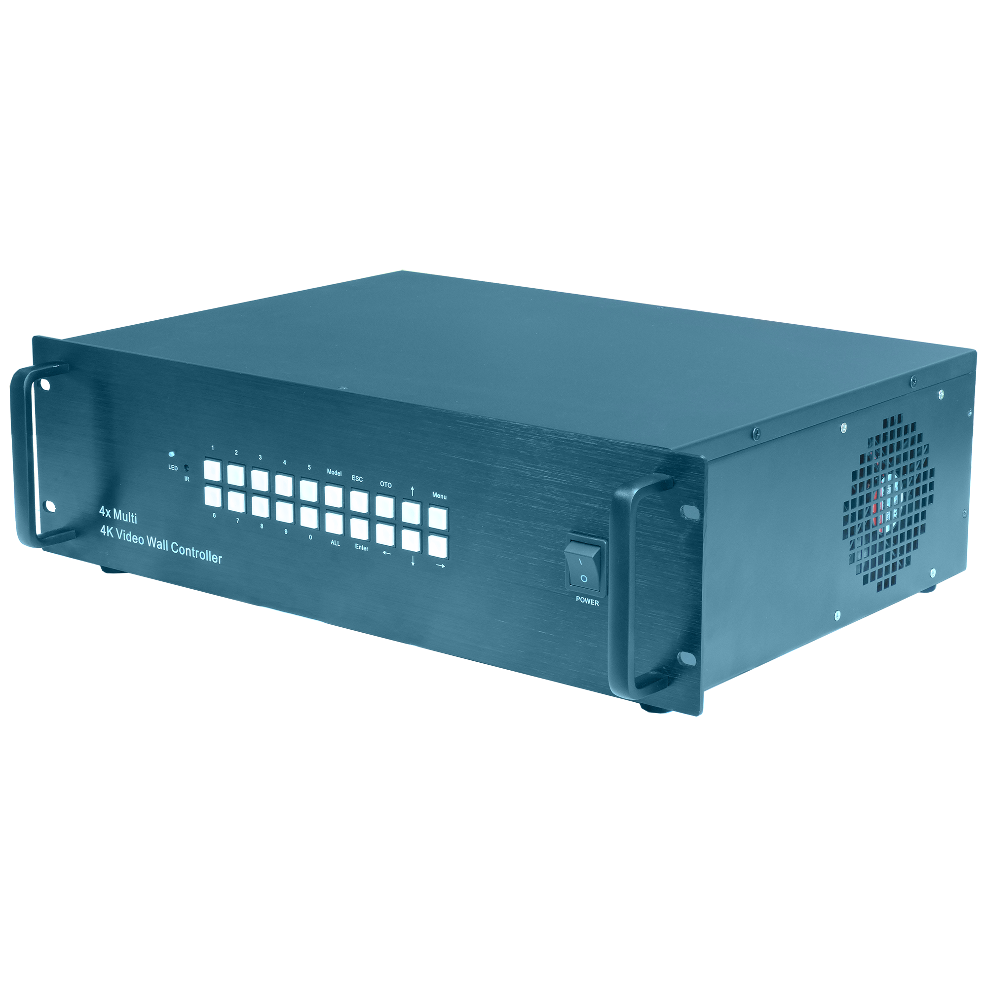 TK-UD04系列插卡式4K60竖屏拼接器前侧