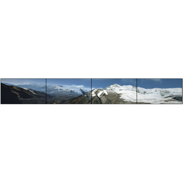 7680X1080@60hz点对点拼接效果