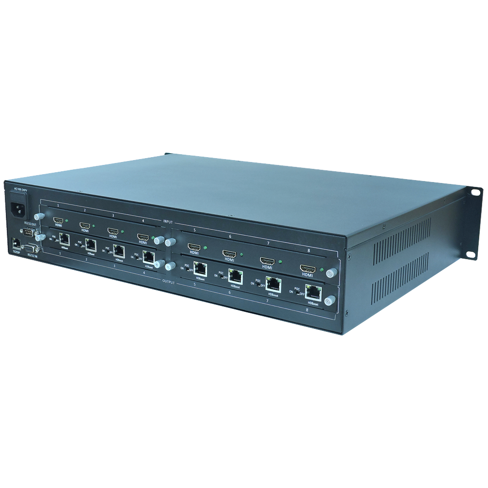 TK-MC系列HDBaset集中供电设备后侧方