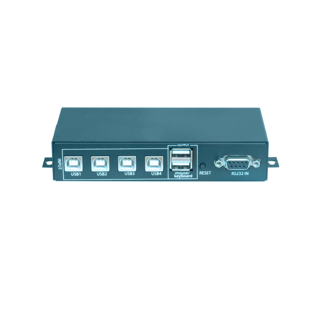 TK-VM04 4口KVM切换器带串口控制后面图